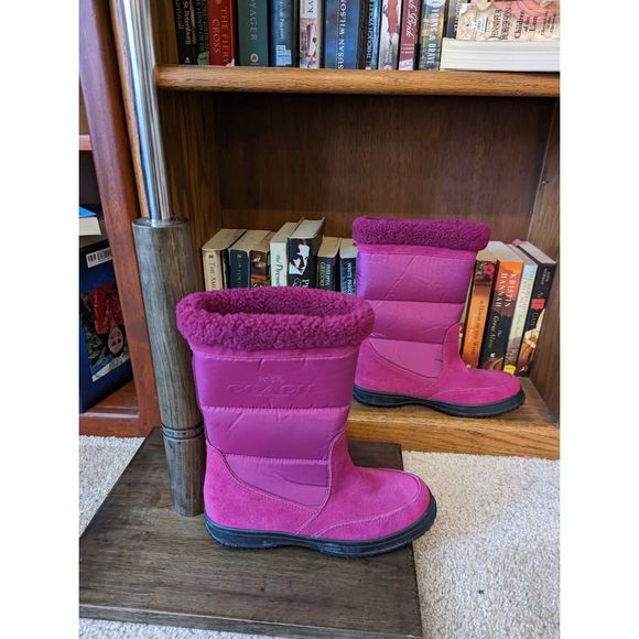 Coach Shoes - coach Sherman snow boot in cranberry sz 7.5 nwob